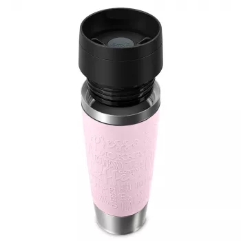 Vaso de viaje EMSA Travel Mug Classic Grande 500 ml rosa, acero inoxidable
