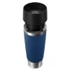 Vaso de viaje EMSA Travel Mug Classic N2022100 500 ml negro, azul, acero inoxidable acero inoxidable