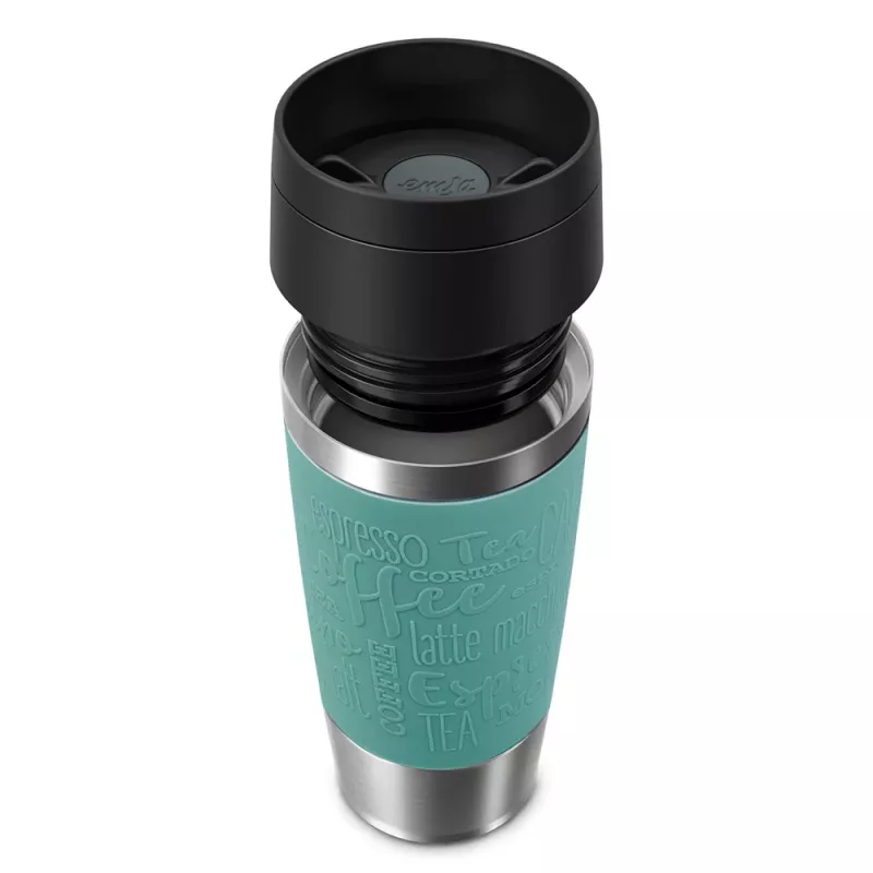 Vaso de viaje EMSA Travel Mug Classic 360 ml azul acero inoxidable