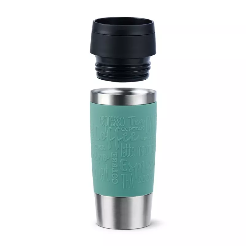 Vaso de viaje EMSA Travel Mug Classic 360 ml azul acero inoxidable