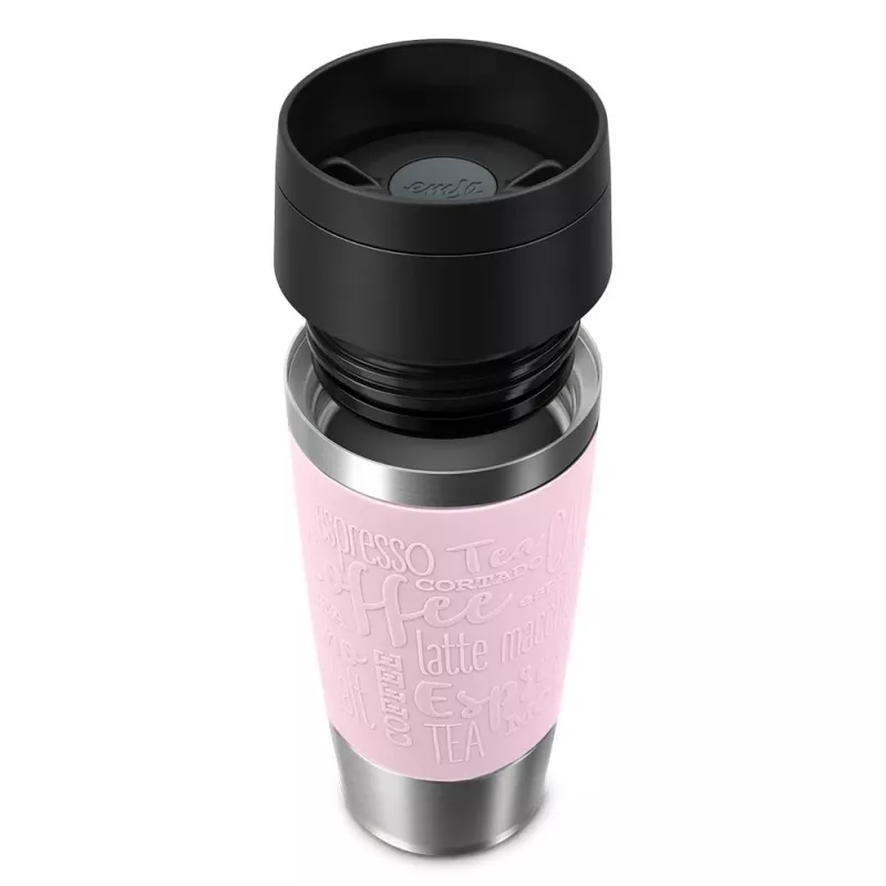 Vaso de viaje EMSA Travel Mug Classic 360 ml rosa acero inoxidable