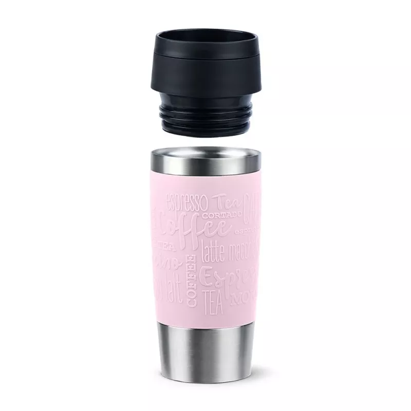 Vaso de viaje EMSA Travel Mug Classic 360 ml rosa acero inoxidable
