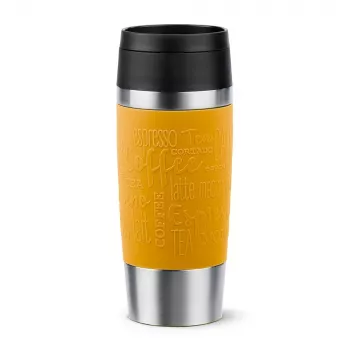 Vaso de viaje EMSA Travel Mug Classic 360 ml amarillo acero inoxidable