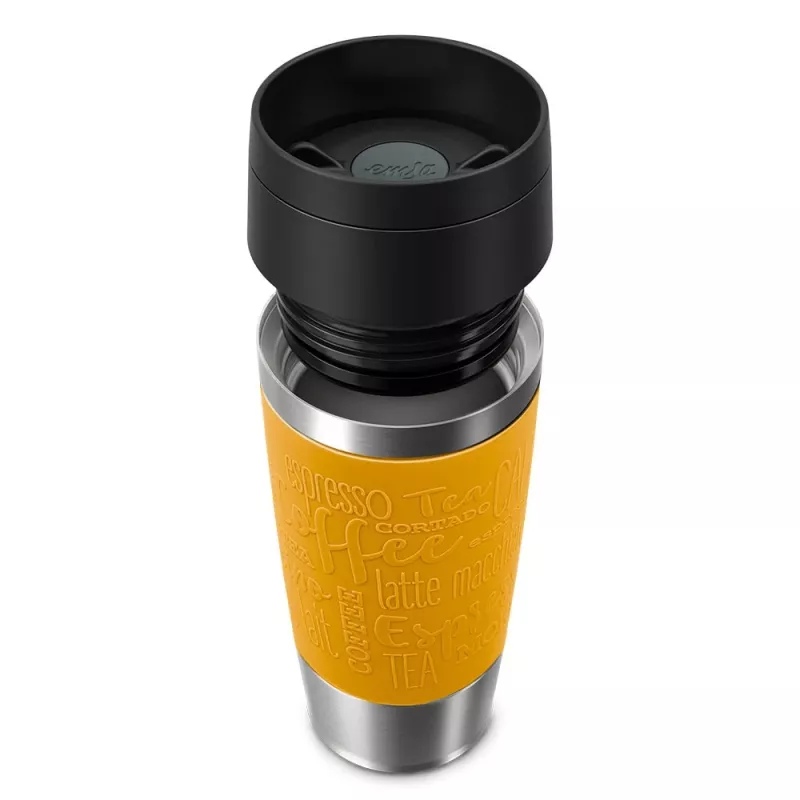 Vaso de viaje EMSA Travel Mug Classic 360 ml amarillo acero inoxidable