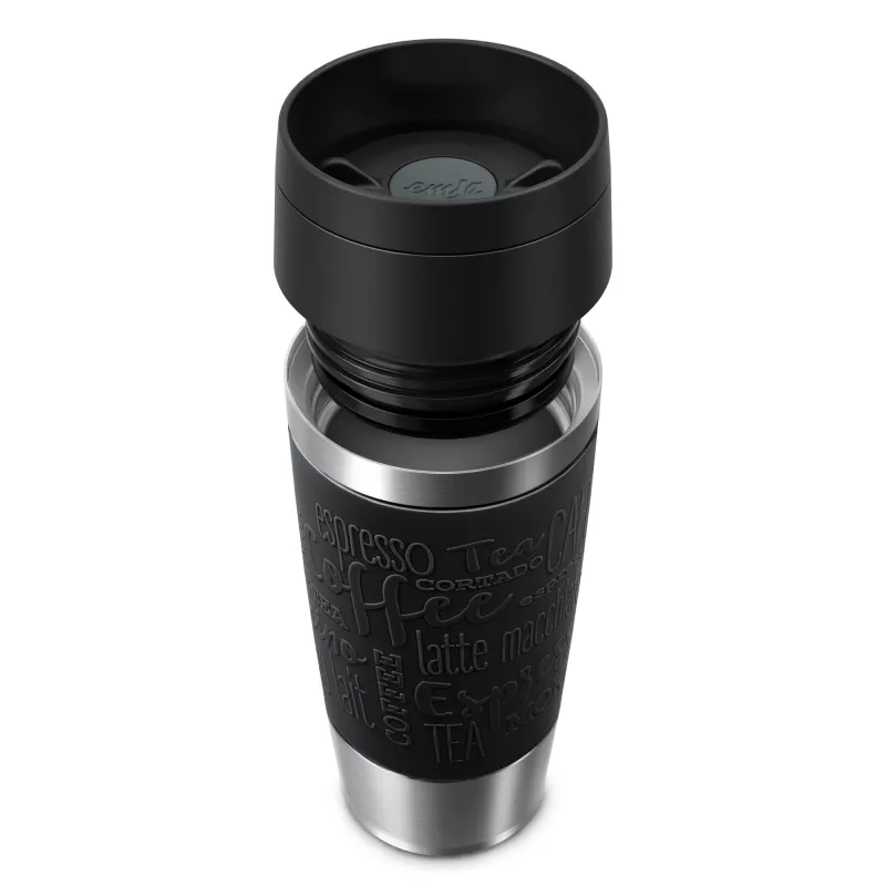 EMSA Travel Mug Classic N2020200 vaso térmico 360 ml negro, acero inoxidable acero inoxidable
