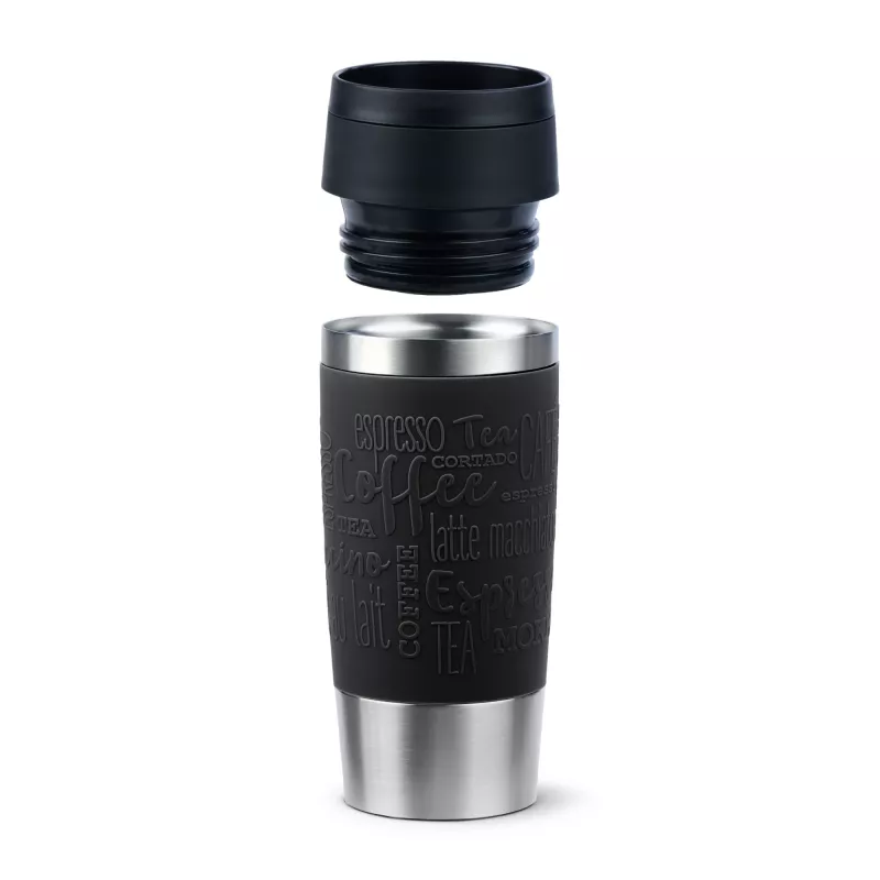 EMSA Travel Mug Classic N2020200 vaso térmico 360 ml negro, acero inoxidable acero inoxidable