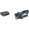 Bosch GHO 12V-20 Professional cepillo eléctrico inalámbrico, 12 V, ancho de cepillado 56 mm, sin batería ni cargador, en L-BOXX, azul/negro