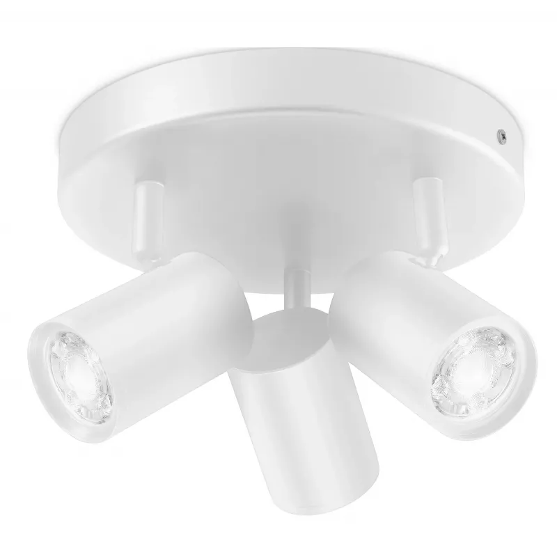 Foco inteligente WiZ IMAGEO 3 focos orientables placa redonda blanco