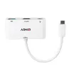 Convertidor Lindy USB 3.2 Type-C a HDMI con puerto USB Type-A y Power Delivery
