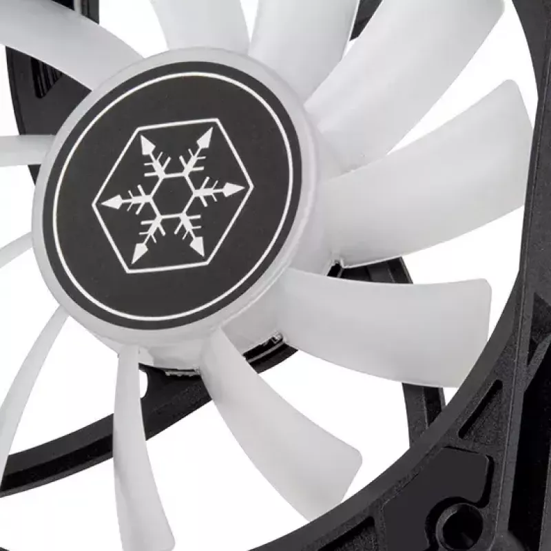 SilverStone Air Slimmer 90 ARGB SST-AS90B-ARGB ventilador de caja, 92 mm, 500–2500 rpm, negro
