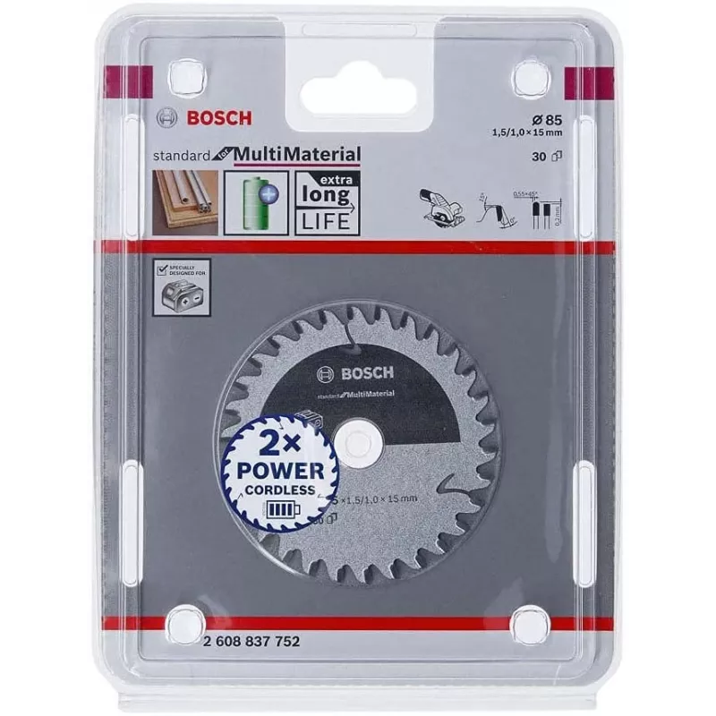 Hoja de sierra circular Bosch 2608837752 8,5 cm 1 unidad