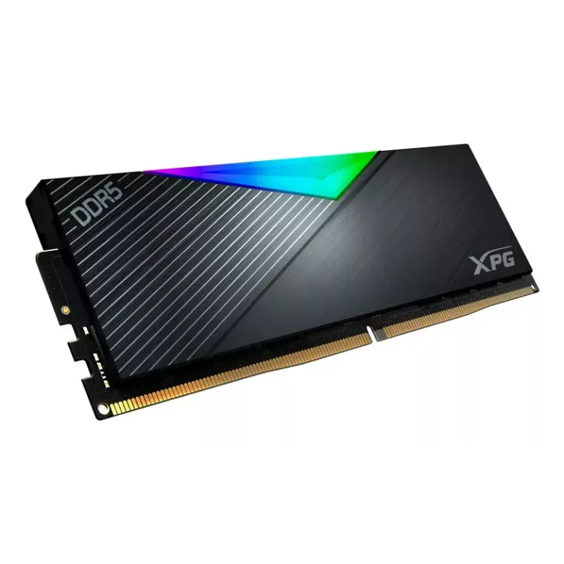 DIMM 32 GB DDR5-8000 (2x 16 GB) kit dual, memoria RAM negra, AX5U8000C3816G-DCLARBK, XPG Lancer RGB, INTEL XMP, AMD EXPO