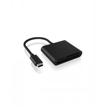 Lector de tarjetas ICY BOX IB-CR301-C3 USB 3.2 Gen 1 (3.1 Gen 1) Type-C negro