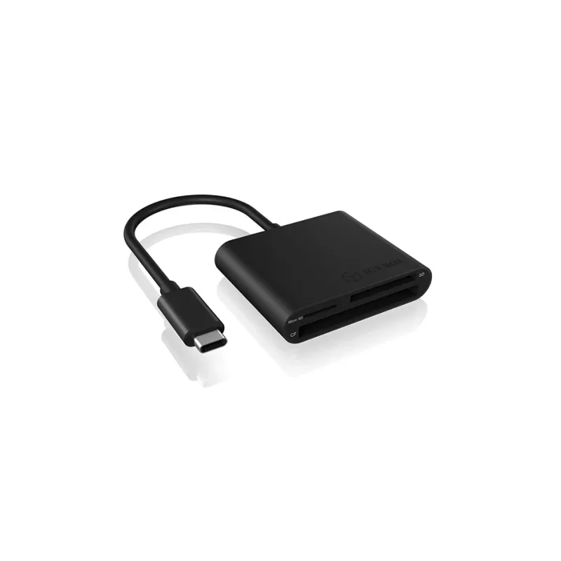 Lector de tarjetas ICY BOX IB-CR301-C3 USB 3.2 Gen 1 (3.1 Gen 1) Type-C negro