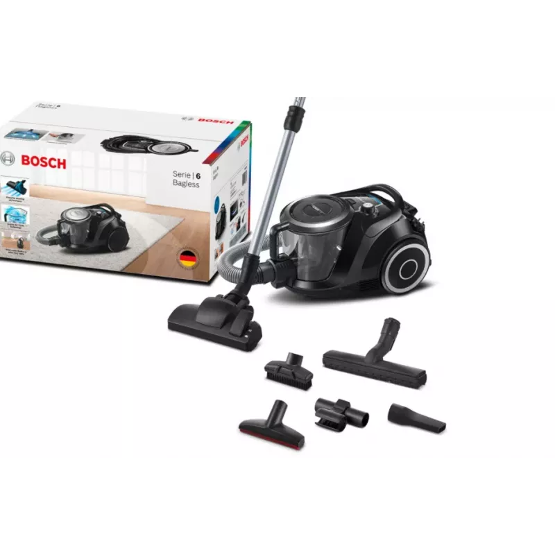 Bosch Serie 6 BGC41XSIL aspirador 2,4 L aspirador cilíndrico en seco 700 W sin bolsa