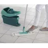 Cubo con sistema de fregado Leifheit 55076 — escurridor ergonómico, gran capacidad, verde