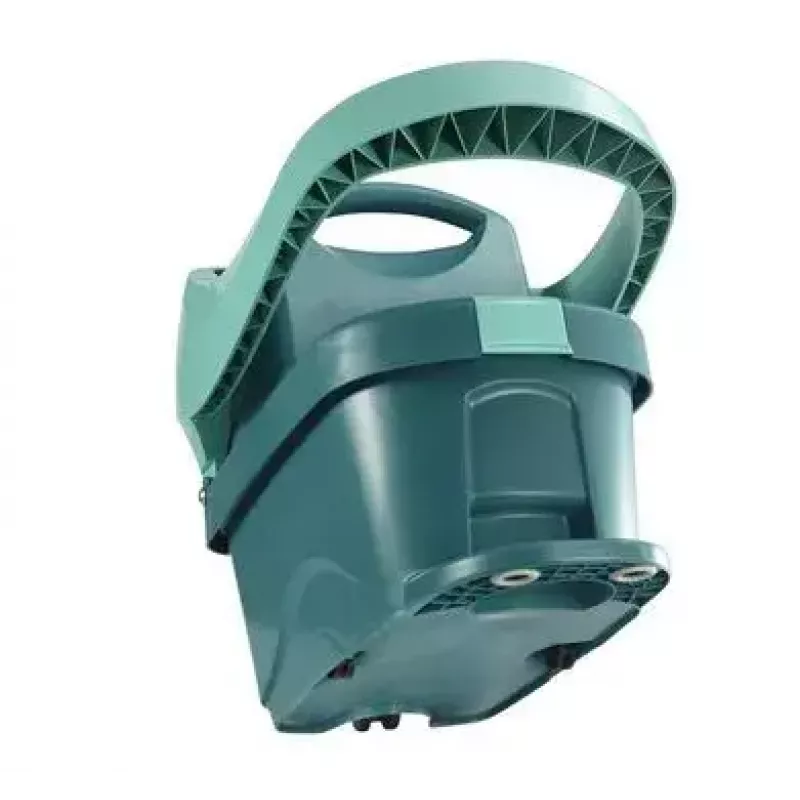 Cubo con sistema de fregado Leifheit 55076 — escurridor ergonómico, gran capacidad, verde
