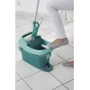 Cubo con sistema de fregado Leifheit 55076 — escurridor ergonómico, gran capacidad, verde