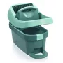 Cubo con sistema de fregado Leifheit 55076 — escurridor ergonómico, gran capacidad, verde
