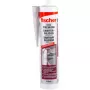 Sellador de silicona FISCHER 512209 — 310 ml, gris, para cerámica, vidrio, metal, PVC, plástico, madera