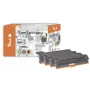 Peach 110849 pack económico de tóner (PT288), negro/cian/magenta/amarillo, compatible con HP CB540-CB543