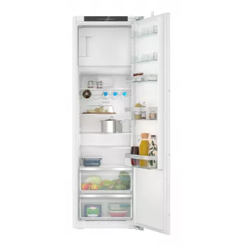 Frigorífico-congelador combinado integrable Siemens iQ300 KI82LVFE0 — 280 L total, 246 L frigorífico, 34 L congelador arriba, Blanco, apertura a la derecha