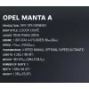 Juguete de construcción Cobi Opel Manta A 1970 modelo a escala 1:12, set de bloques