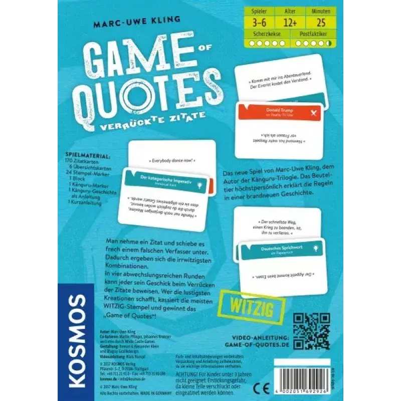 Kosmos 692926 Juego de mesa/cartas Trivia