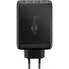 Goobay 65555 Cargador para interiores AC Carga rápida Portátil Smartphone Negro