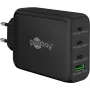 Goobay 65555 Cargador para interiores AC Carga rápida Portátil Smartphone Negro