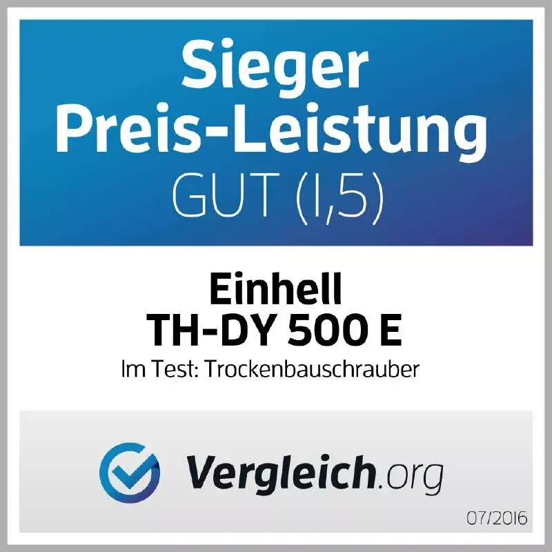 Einhell TH-DY 500 E atornillador para placas de yeso, 500 W