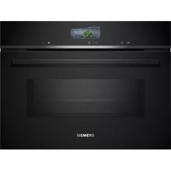Siemens iQ700 CM776GKB1 horno 45 L 900 W negro, acero inoxidable