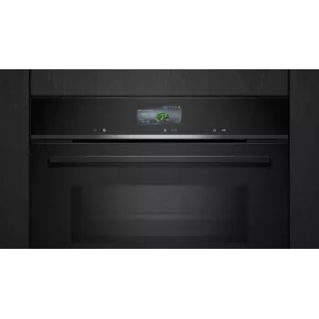 Siemens iQ700 CM776GKB1 horno 45 L 900 W negro, acero inoxidable