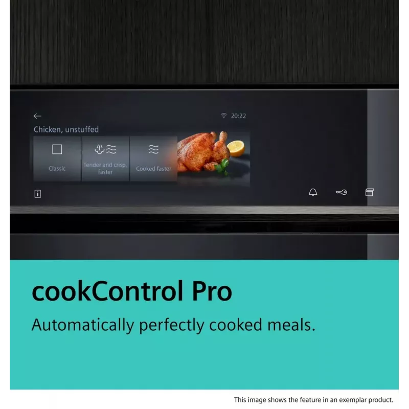 Siemens iQ700 CM776GKB1 horno 45 L 900 W negro, acero inoxidable