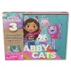 Juegos Gabby’s Dollhouse, 3 puzzles de madera puzzles de 24 piezas con caja de almacenamiento de madera puzzle infantil, para preescolares a partir de 3 años