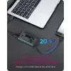ICY BOX IB-HUB1454-C31 USB 3.2 Gen 1 (3.1 Gen 1) Type-C 10000 Mbit/s azul, gris