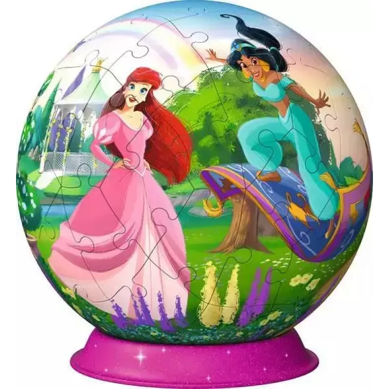 Puzzle 3D bola Ravensburger Disney Princess – 72 piezas, puzzle esférico