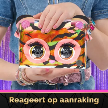 Purse Pets, Purrisma mascota tigre interactiva de juguete y bolso bandolera, más de 30 sonidos y reacciones, juguete para niñas y preadolescentes