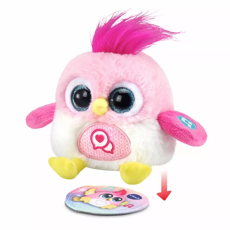Pájaro de peluche interactivo parlante VTech Lolibirds Momo — juguete educativo a pilas