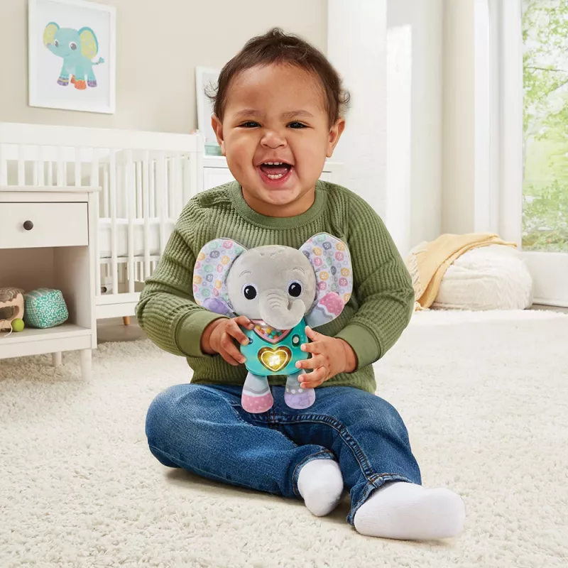 Figura de juguete VTech Melody Elephant 80-566704 — juguete educativo sonoro con diseño colorido