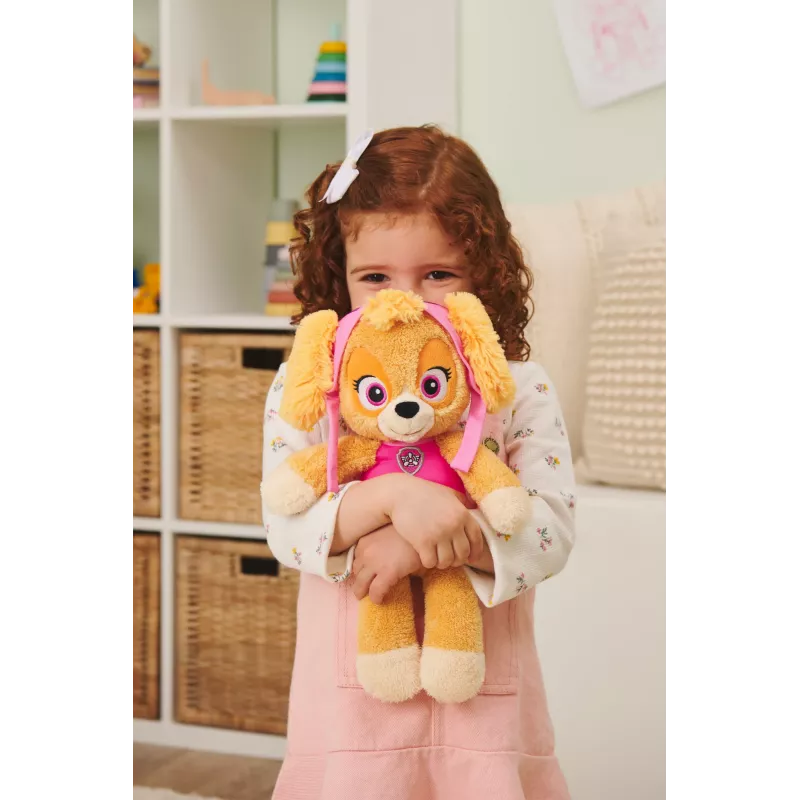 Peluche PAW Patrol GUND Official Skye Take Along Buddy, peluche premium para niños a partir de 1 año, rosa/marrón, 33 cm