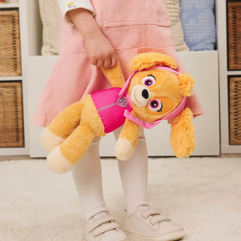Peluche PAW Patrol GUND Official Skye Take Along Buddy, peluche premium para niños a partir de 1 año, rosa/marrón, 33 cm