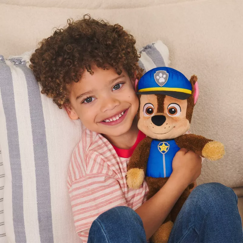 Peluche PAW Patrol GUND Official Chase Take Along Buddy, peluche premium para niños a partir de 1 año, azul/marrón, 33 cm