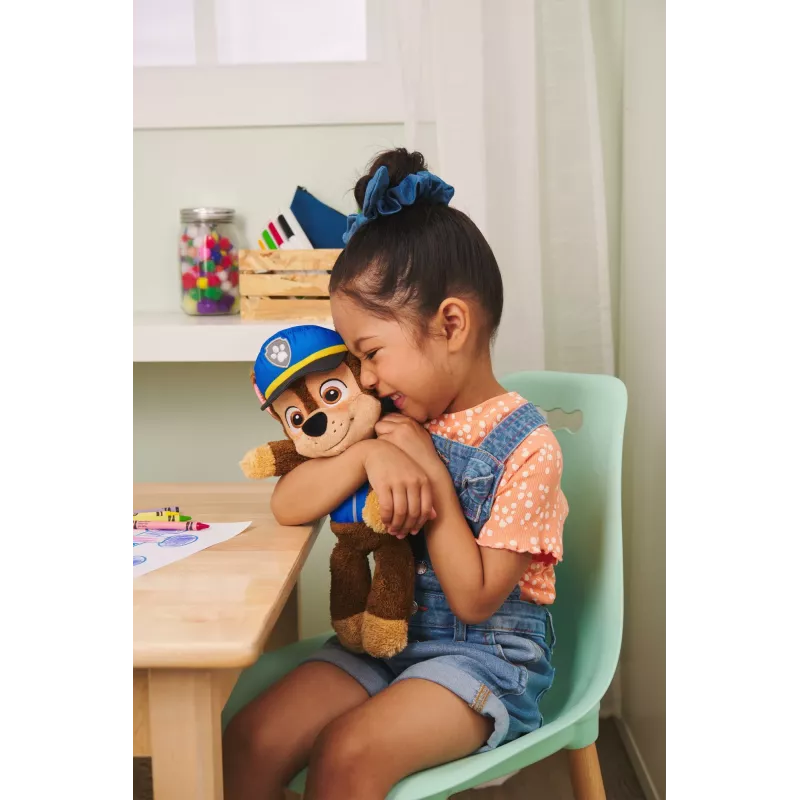 Peluche PAW Patrol GUND Official Chase Take Along Buddy, peluche premium para niños a partir de 1 año, azul/marrón, 33 cm
