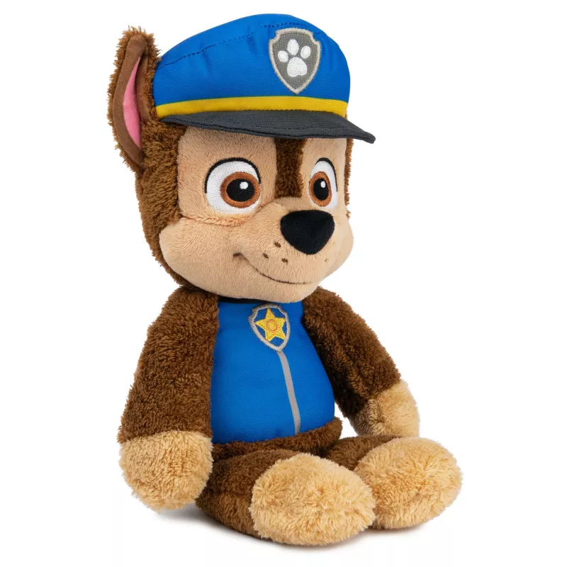 Peluche PAW Patrol GUND Official Chase Take Along Buddy, peluche premium para niños a partir de 1 año, azul/marrón, 33 cm