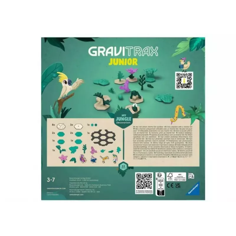 Juego de mesa Ravensburger GraviTrax Junior (modelo 23747) — para niños a partir de 3 años