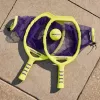 Aerobie Flingo juego de lanzar y atrapar, juegos de exterior para niños y adultos, set de pelota para lanzar y atrapar para juegos de verano, jardín, camping y playa para niños a partir de 8 años