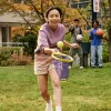 Aerobie Flingo juego de lanzar y atrapar, juegos de exterior para niños y adultos, set de pelota para lanzar y atrapar para juegos de verano, jardín, camping y playa para niños a partir de 8 años