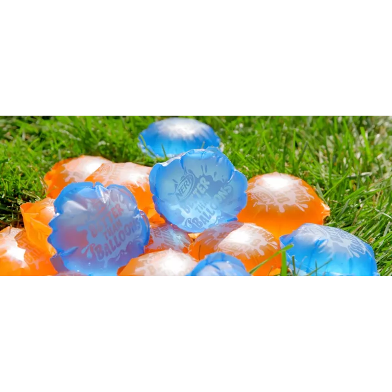 Nerf Super Soaker Better Than Balloons juguete de agua, fácil de recoger en una pieza, 108 pods, muchas formas de juego, diversión acuática en el jardín, regalos para niños, edad 3+
