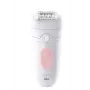 Depiladora Braun Silk-épil 5 Silk-epil 5 SE5-230, rosa, blanco, 28 pinzas, MicroGrip, 0,5 mm, batería, batería integrada